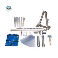 Bộ lấy mẫu ống phân chia-lấy mẫu bề mặt, ren vít hình nón Eijkelkamp 04.17 (40 cm, 50 mm, 35 kg)