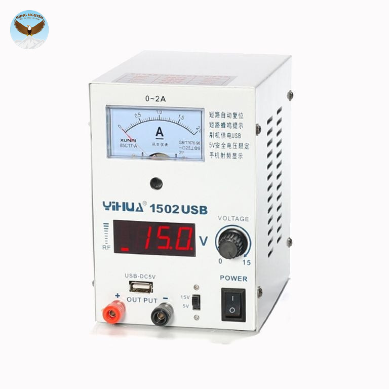 Máy cấp nguồn YIHUA 1502USB (15V 2A)