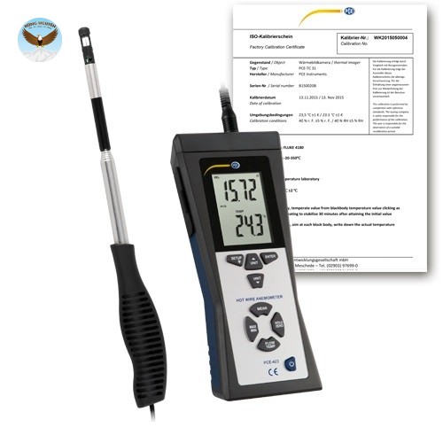 Thiết bị đo môi trường PCE 423-ICA (0.1 m/s-25.0 m/s)