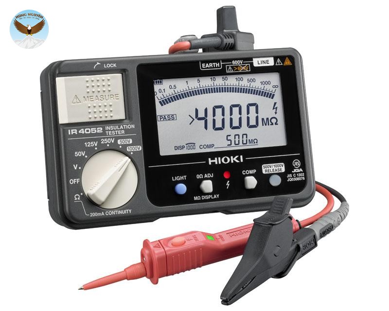 Máy đo điện trở cách điện HIOKI IR4052-10 (1000V, 4000MΩ, 5 Range)