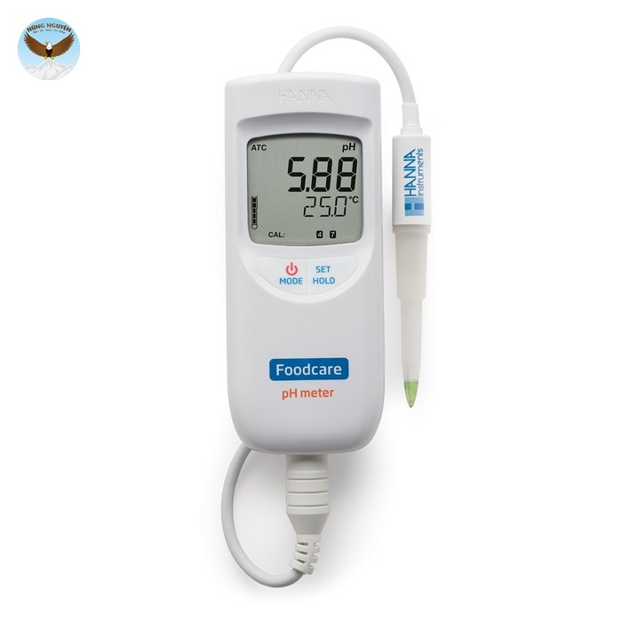 Máy đo pH/nhiệt độ cầm tay cho sữa và thực phẩm HANNA HI99161 (-2.0 to 16.0 pH; -5.0 to 105.0°C)