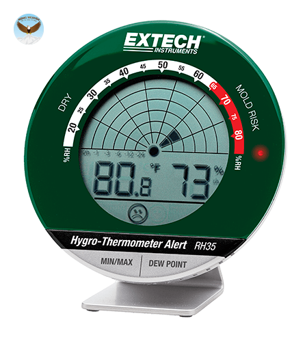 Máy đo nhiệt độ, độ ẩm, điểm sương hiển thị kiểu radar EXTECH RH35 (-10℃~60°C, 10-99%)