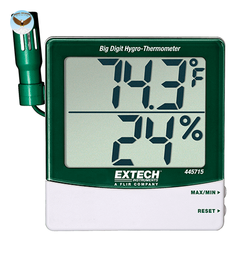 Nhiệt ẩm kế đo nhiệt độ, độ ẩm EXTECH 445715
