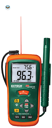 Máy đo nhiệt độ, độ ẩm, nhiệt độ bằng hồng ngoại EXTECH RH101