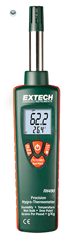 Máy ghi biểu đồ nhiệt độ và độ ẩm EXTECH RH490