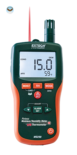 Máy đo độ ẩm đa năng EXTECH MO290 (đo ẩm gỗ, vật liệu, không khí, nhiệt độ IR)