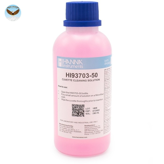 Dung dịch rửa CUVET HANNA HI93703-50 (230 mL)