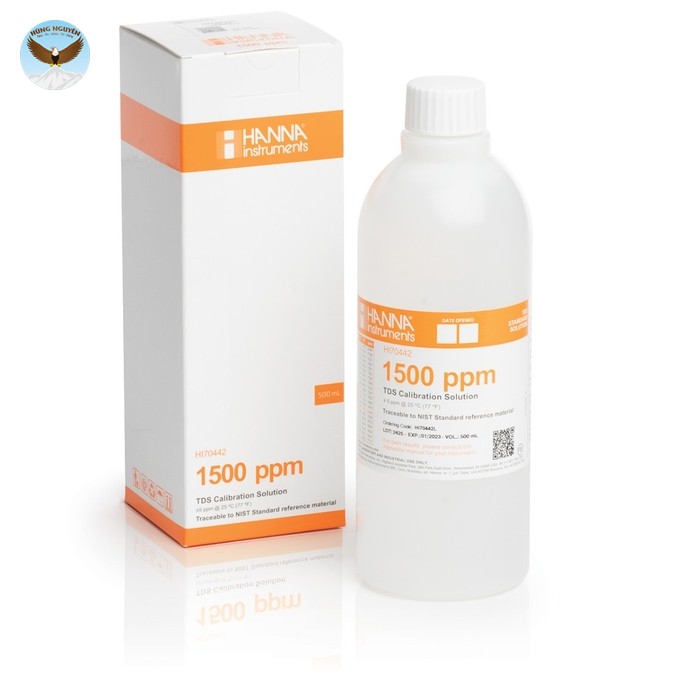 Dung Dịch Hiệu Chuẩn TDS HANNA HI70442L (1500 mg/L (ppm), 500mL)