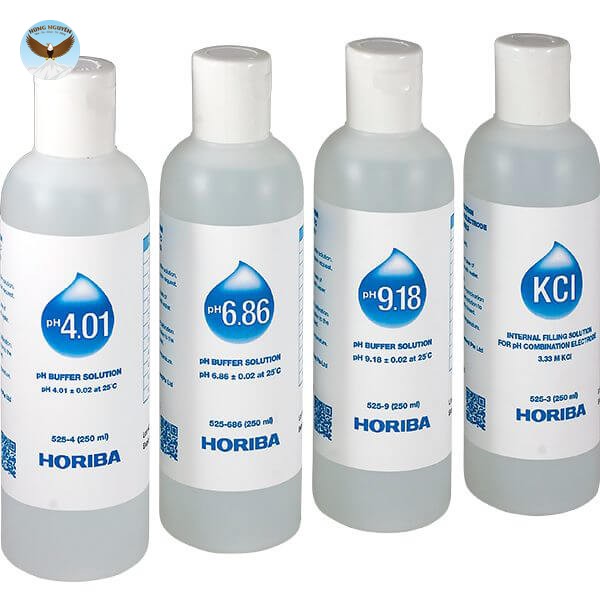 Bộ dung dịch chuẩn pH theo Tiêu chuẩn NIST HORIBA 501-S (250 mL; 4.01/6.86/9.18/KCl 3.33M)