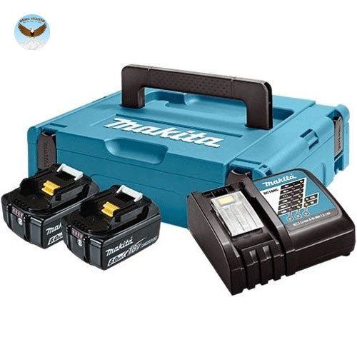 BỘ PIN SẠC MAKITA 198116-4 (BL1860B*2/DC18RC)