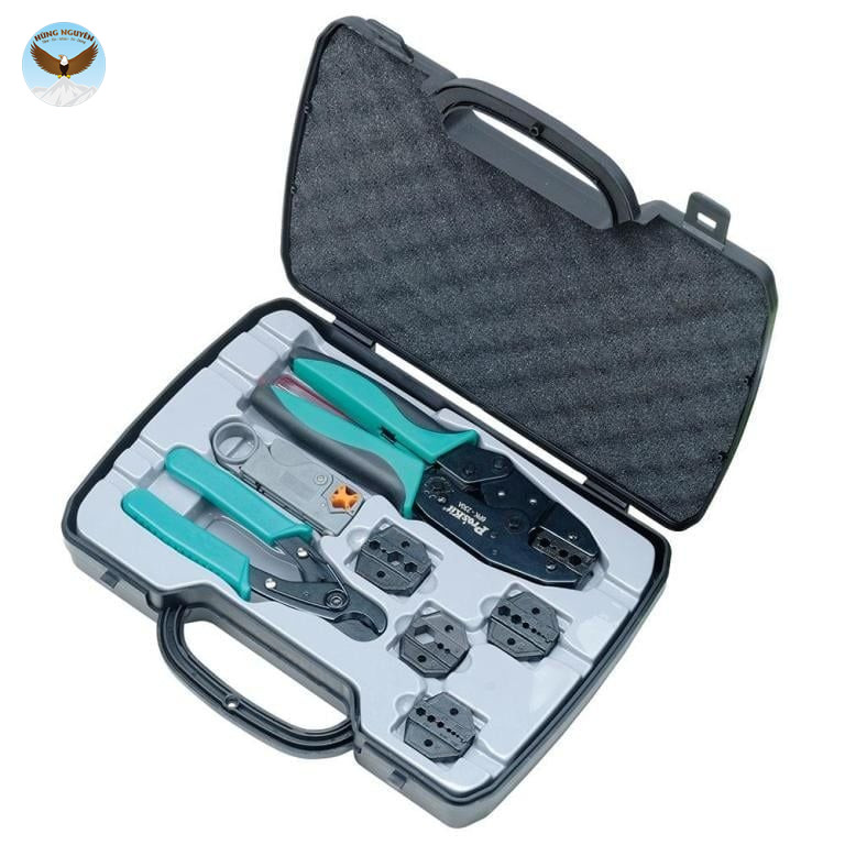 Bộ kềm bấm đầu cos đồng trục PROSKIT 6PK-330K