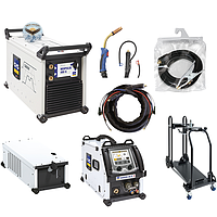 Máy hàn hồ quang TIG AC/DC, MMA GYS PACK NEOPULSE 400 G W6 (3ph; 400V; 10-400A; mỏ hàn thép 4m)