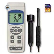 Máy đo nồng độ khí CO2, CO, O2, độ ẩm, nhiệt độ môi trường, nhiệt độ điểm sương LUTRON AQ-9901SD