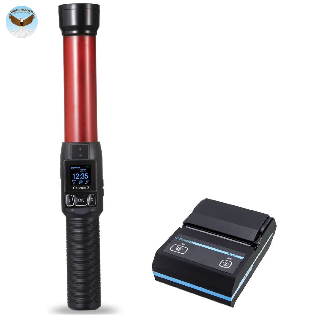 Máy đo nồng độ cồn CHINA Cheetah-2 (Thổi nhanh không tiếp xúc – Có Máy In)