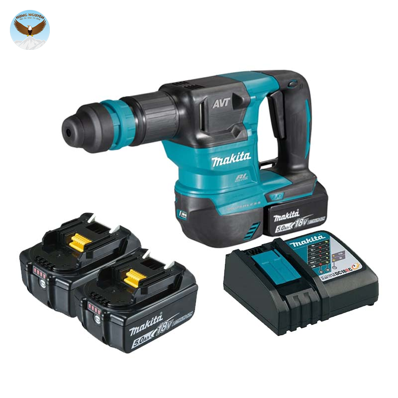 MÁY CẠO ĐỘNG LỰC DÙNG PIN MAKITA DHK180RTJ (Sạc nhanh(DC18RC), 2 pin 5.0Ah(BL1850B))