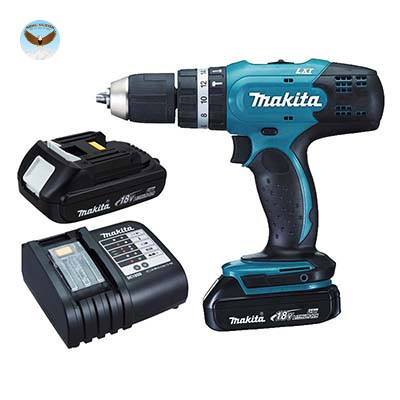 Máy khoan búa vặn vít dùng pin MAKITA DHP453SYE (Sạc DC18SD , 2 pin 1.5Ah , BL1815N)