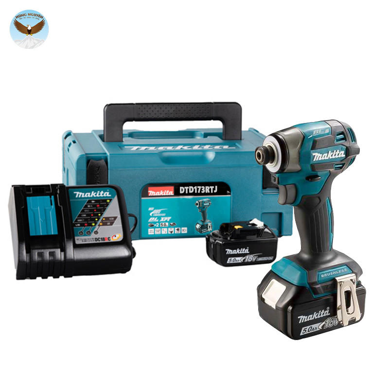 Máy bắt vít chạy pin MAKITA DTD173RTJ (Kèm 2 Pin 18V/5.0AH,1 Sạc Nhanh DC18RC)