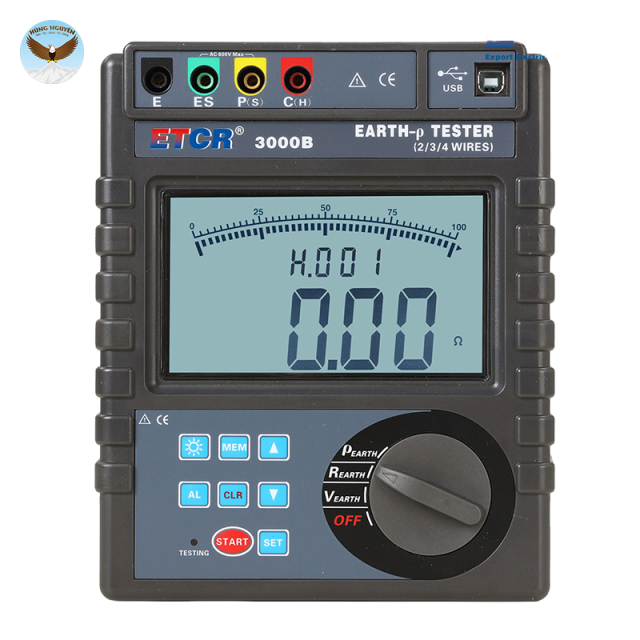 Máy đo điện trở đất kỹ thuật số ETCR ETCR3000 (2000Ω, 600V)