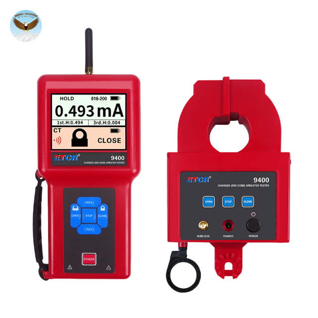 Thiết bị đo dòng rò rỉ của thiết bị chống sét oxit kẽm ETCR ETCR9400 (0.000mA~300mA, Φ40mm, 30m, 200 groups)