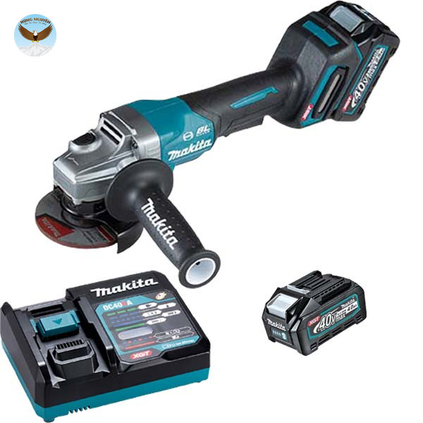 Máy mài góc dùng pin MAKITA GA011GM201 (Sạc nhanh(DC40RA), 2 pin 4.0Ah(BL4040))
