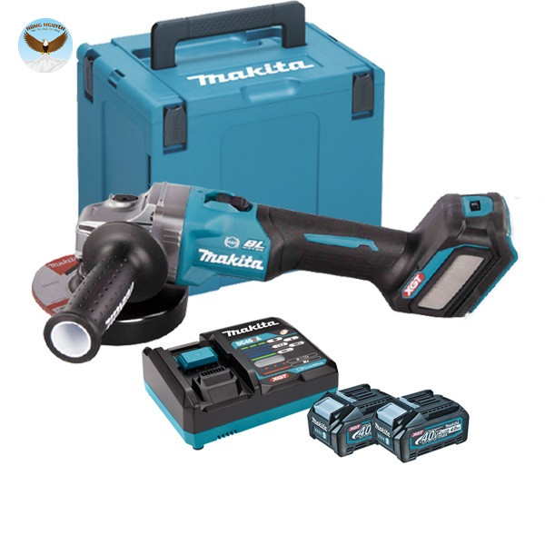 Máy mài góc dùng pin MAKITA GA023GM201 (125mm , (Sạc nhanh(DC40RA), 2 pin 4.0Ah(BL4040))
