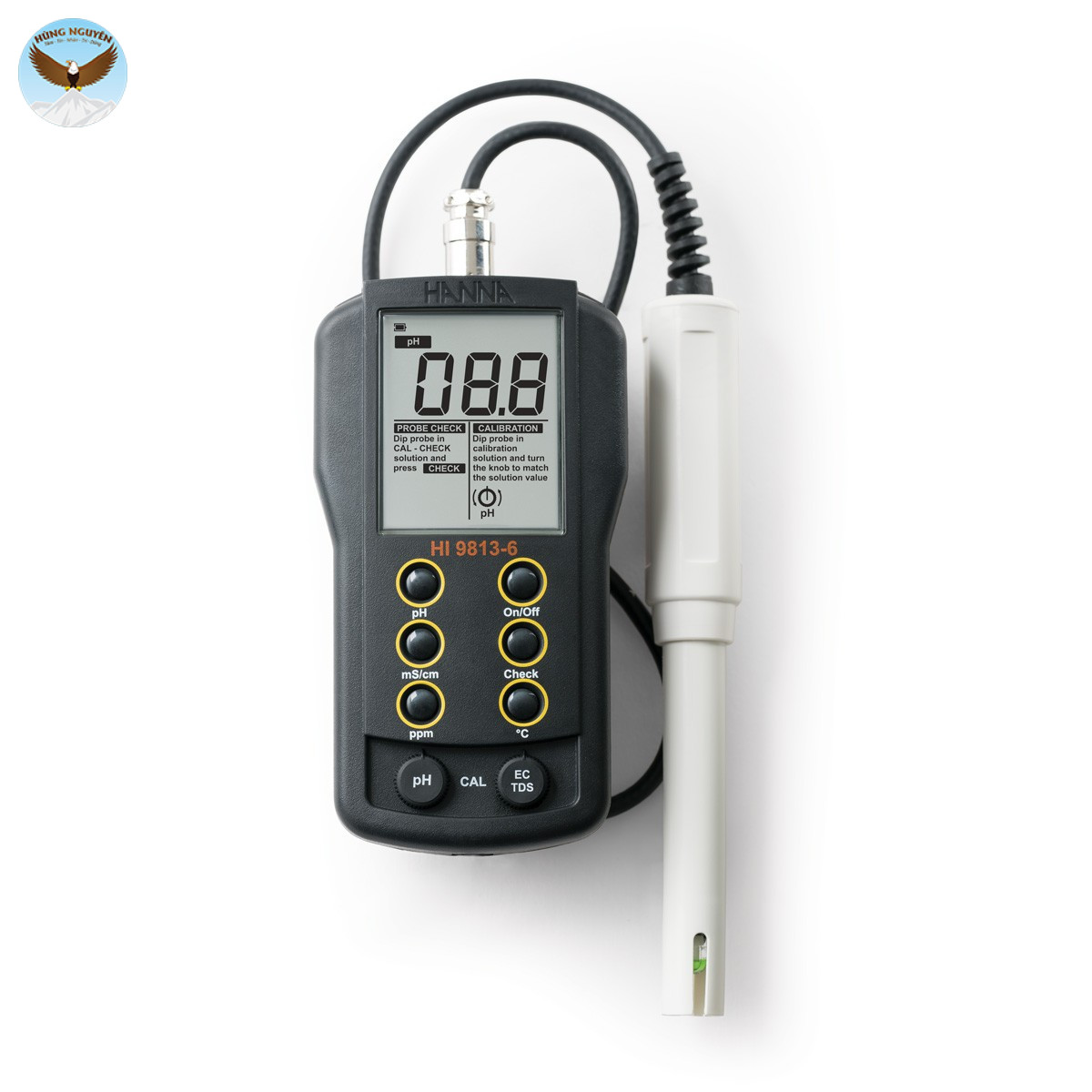 Máy đo pH/EC/TDS/Nhiệt độ Thang Cao HANNA HI9813-51