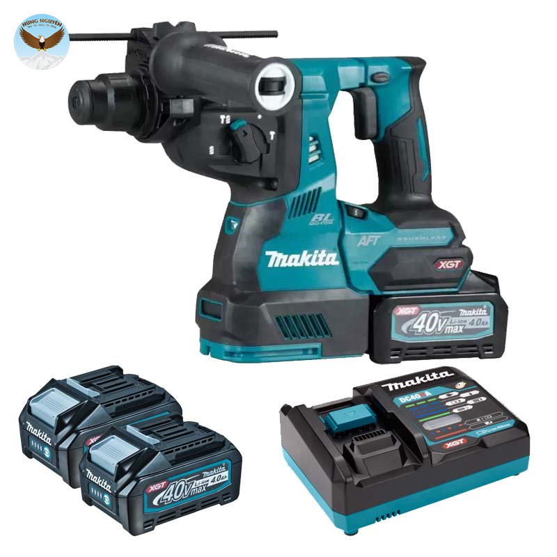 Máy khoan đa năng dùng pin MAKITA HR001GM202 (Sạc nhanh(DC40RA), 2 pin 4.0Ah(BL4040))