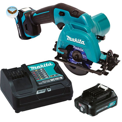 MÁY CƯA ĐĨA DÙNG PIN MAKITA HS301DSAE (Sạc nhanh(DC10SB), 2 pin 2.0Ah(BL1021B))
