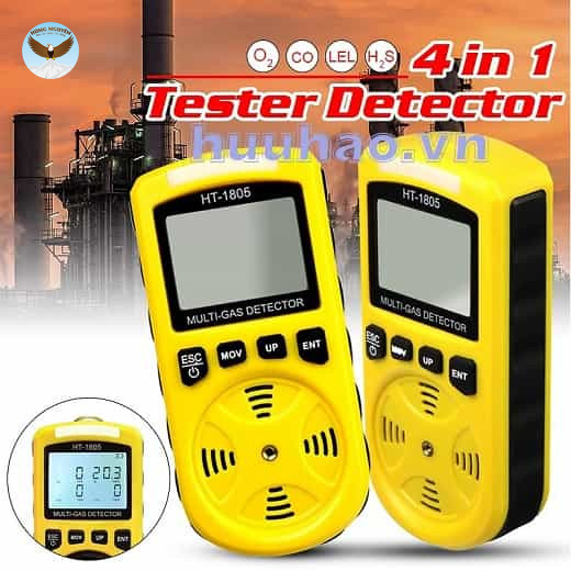 Máy đo khí độc 4 khí O2, CO, H2S, LEL Total Meter HT-1805
