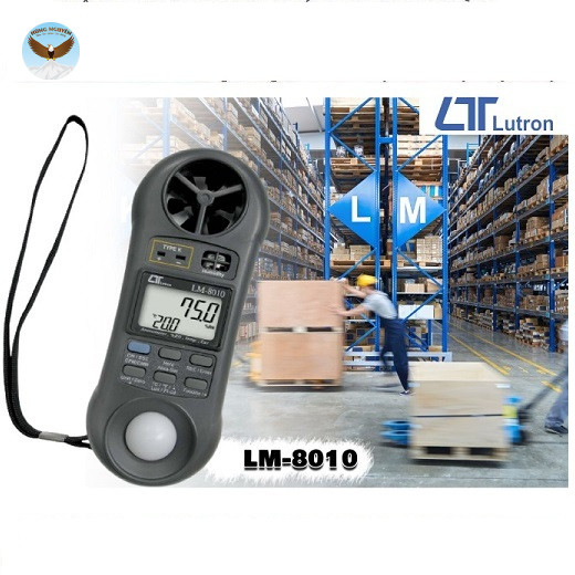 MÁY ĐO NHIỆT ĐỘ, ĐỘ ẨM, ÁNH SÁNG VÀ GIÓ LUTRON LM-8010