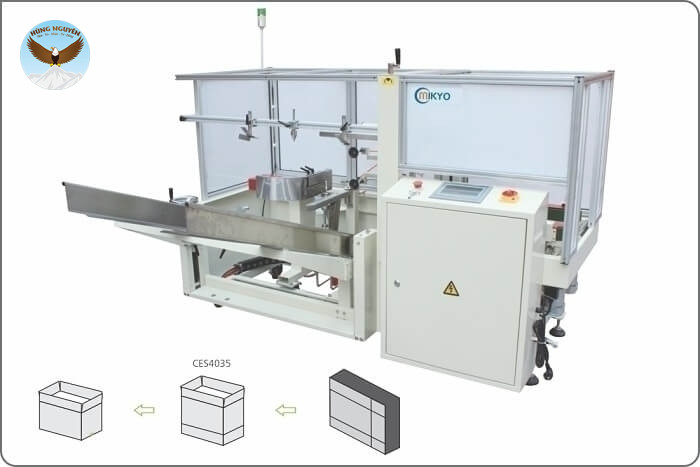 Máy cấp và dán đáy thùng carton tự động MIKYO MK-CES4035N