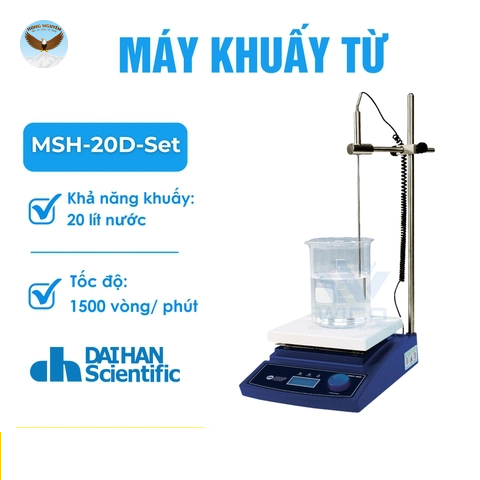 Máy khuấy từ gia nhiệt hiện số DAIHAN MSH-20D-SET
