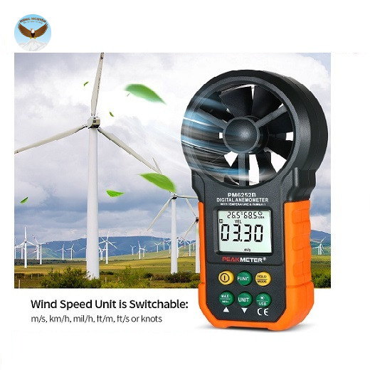 MÁY ĐO TỐC ĐỘ GIÓ, NHIỆT ĐỘ, ĐỘ ẨM CHINA PM6252B