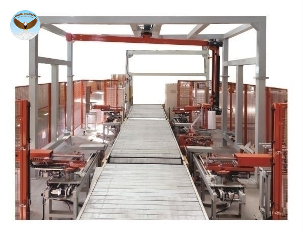 Hệ thống quấn màng Pallet Tự động MIKYO R1800FZ-PLF010A