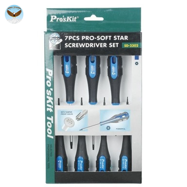 Bộ vít hoa thị PROSKIT SD-2302 (7 cây)