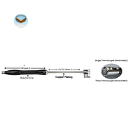 Đầu dò nhiệt độ RTD EZDO SF002A (0.4 class - Kiểu K, 0.4 class)