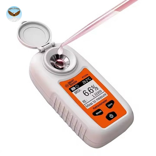 Khúc xạ kế đo độ ngọt trái cây, nước ngọt SMARTSENSOR ST355A (0-55% Brix, ± 0.2% ± 0.5℃)