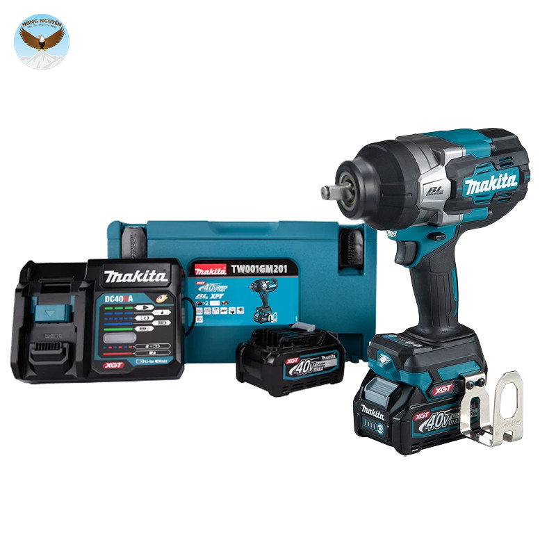 Máy siết bu lông chạy pin MAKITA TW002GM201 (12.7MM/BL , 40VMAX , Kèm 2 Pin, 1 Sạc)