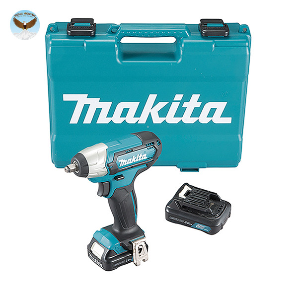Máy siết bu lông chạy pin MAKITA TW140DSAE (Sạc nhanh(DC10SB), 2 pin 2.0Ah(BL1021B))