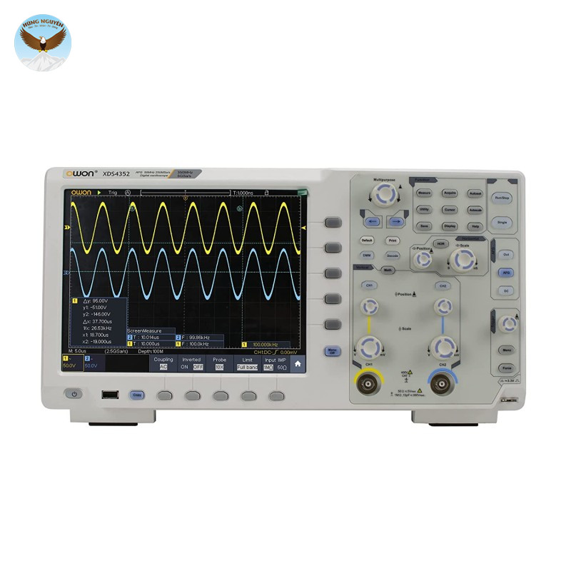 Máy hiện sóng số OWON XDS4352 (350MHz, 2CH, 5GS/s)