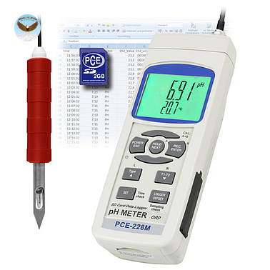 Máy đo pH trong thực phẩm PCE 228M-ICA (0.00 ~14.00 pH, ± (0.02 pH + 2d))