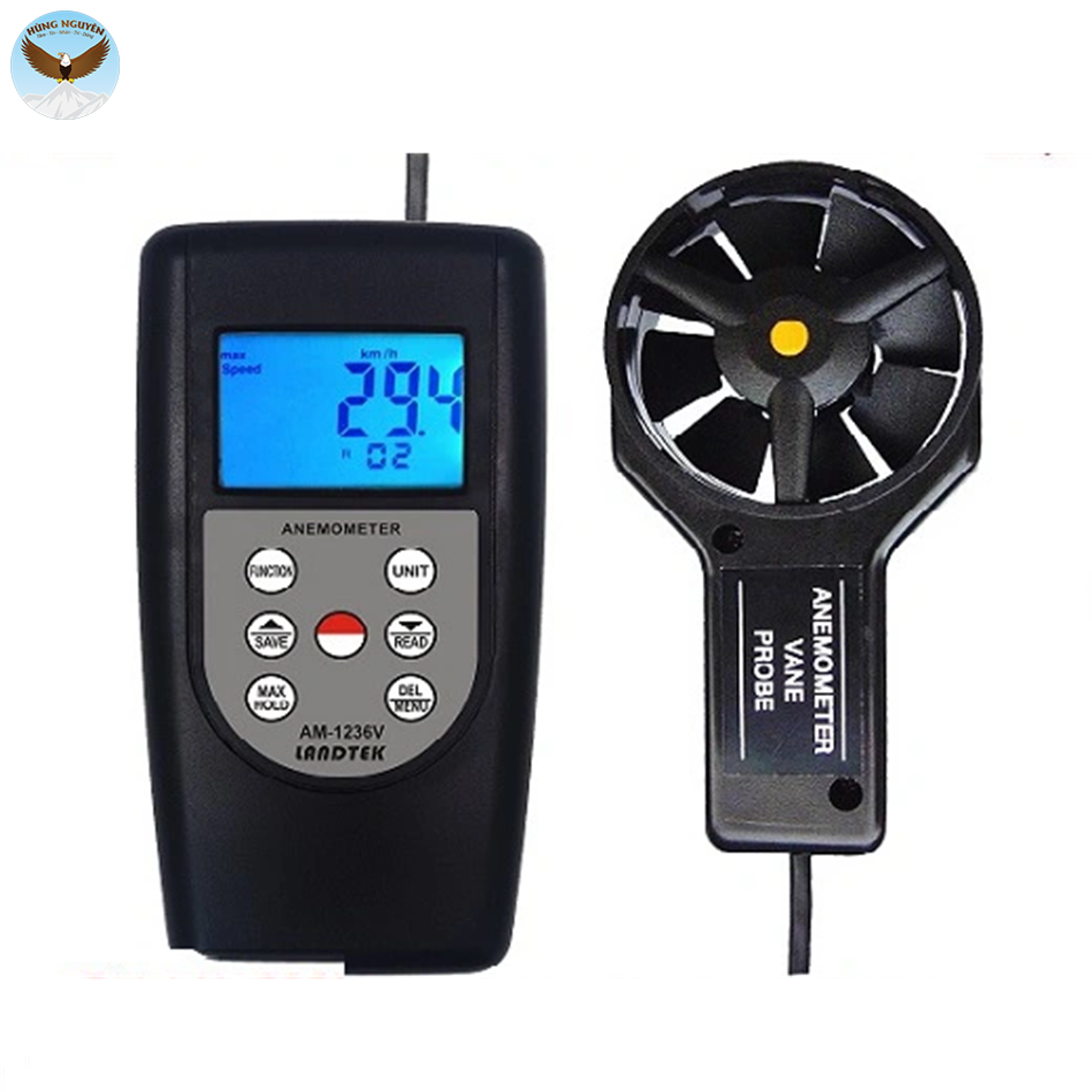 Máy đo tốc độ gió, lưu lượng gió, nhiệt độ Total Meter AM-1236V