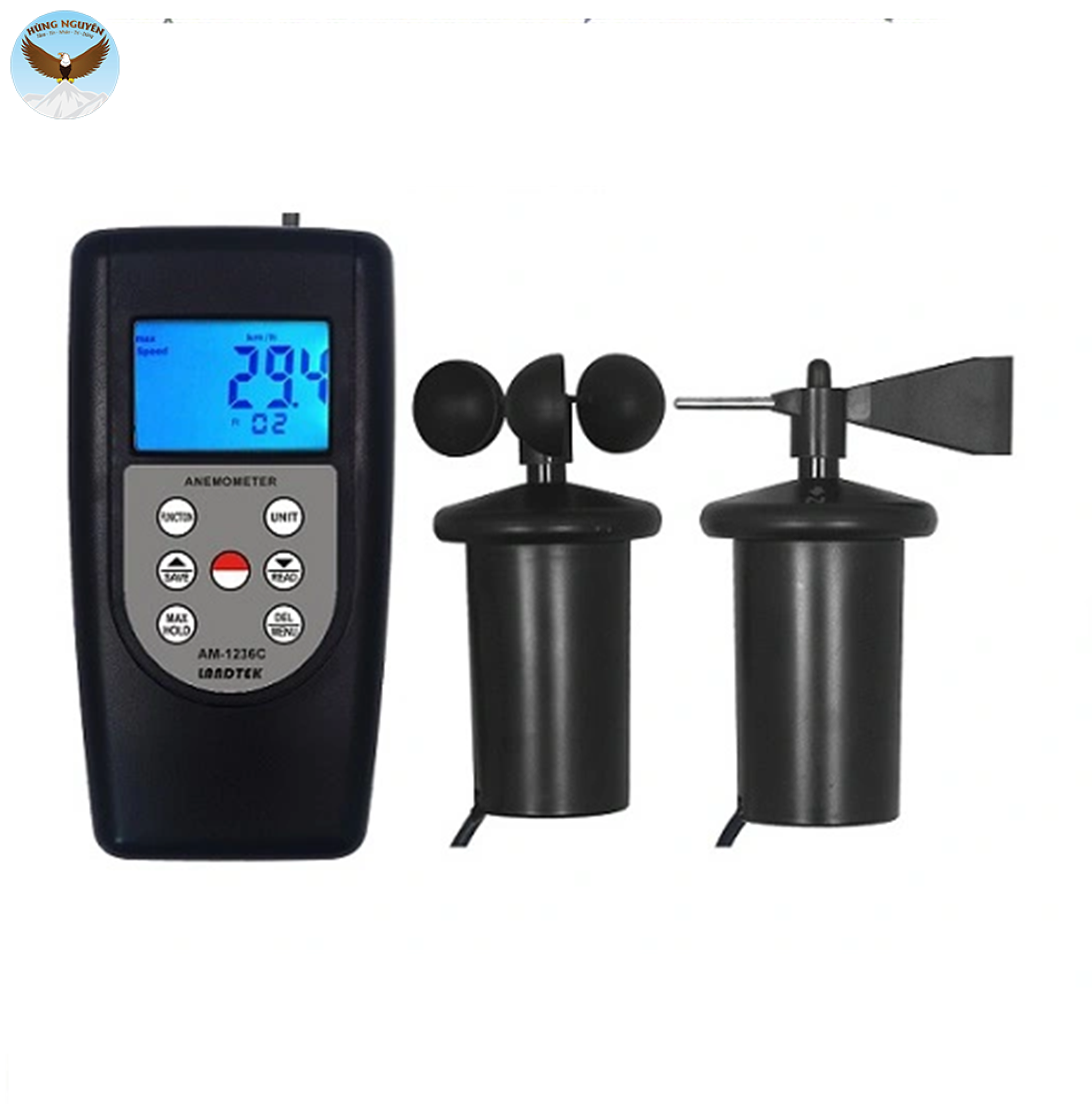Máy đo tốc độ gió, lưu lượng gió, hướng gió Total Meter AM-1236C