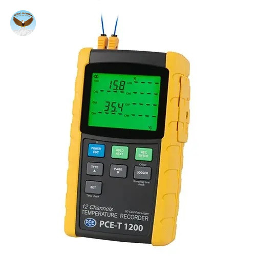 Thiết bị đo, ghi nhiệt độ đa kênh PCE T 1200 (12 kênh)