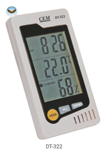 Máy đo nhiệt độ độ ẩm môi trường CEM DT-322