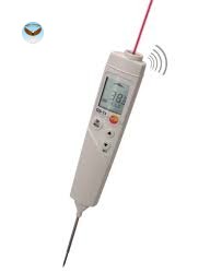 Máy đo nhiệt độ hồng ngoại có laser lấy dấu và đầu đo xuyên thực phẩm TESTO 826-T4 (-50 ~ +300 °C)