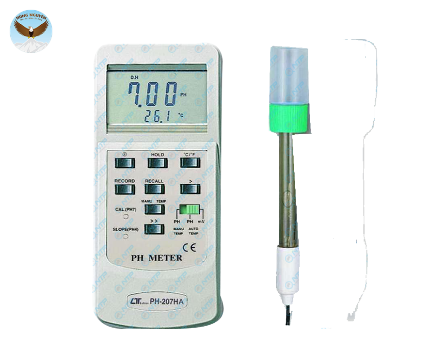 Máy đo pH, mV LUTRON PH-207HA (0 ~ 14 pH)