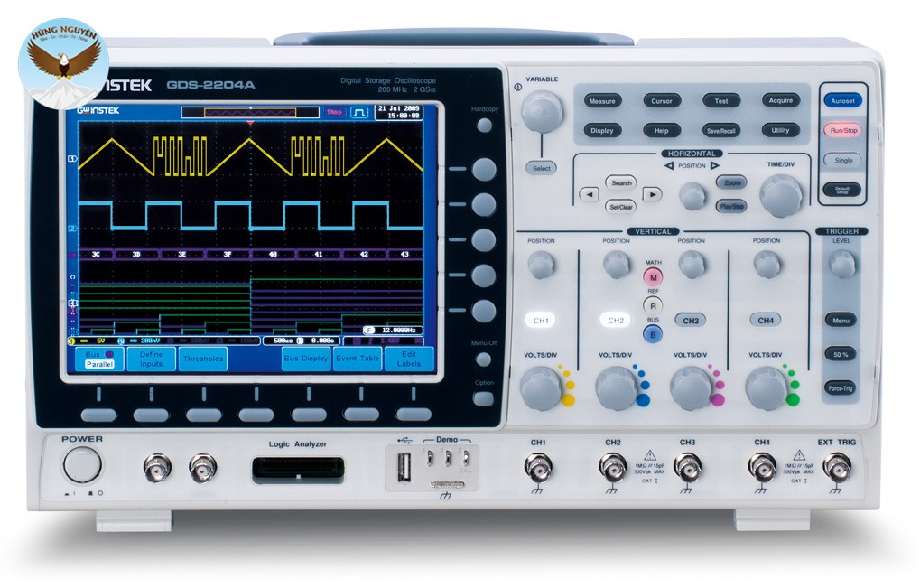 Máy hiện sóng số GWINSTEK GDS-2204A (200Mhz, 4 CH,2Gsa/s)