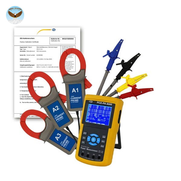 Máy phân tích công suất PCE PA 8000-ICA (10~600 ACV, 0.2~1200 ACA)