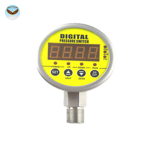 Ðồng hồ đo kèm công tắc áp suất KDS KT-S828E-12 (0~25 bar, ±0.5%)